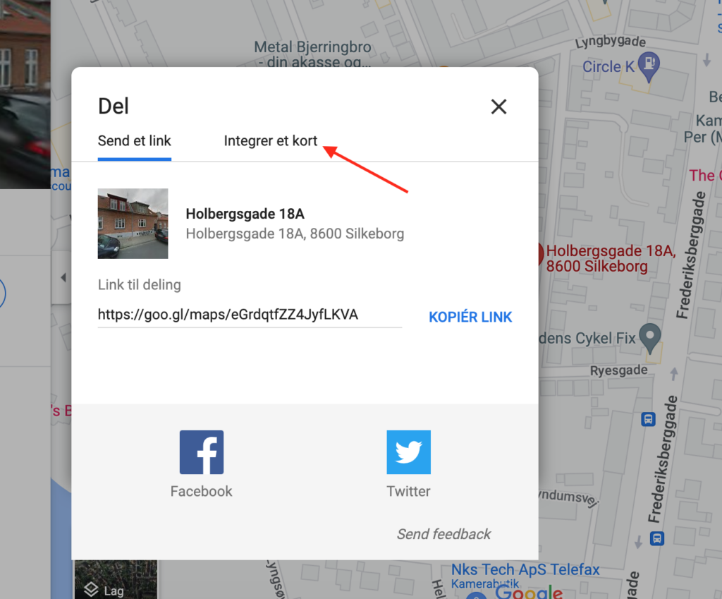 Google Maps integrer