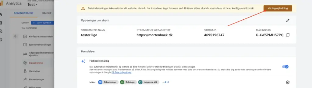 google analytics 4 tagvejledning