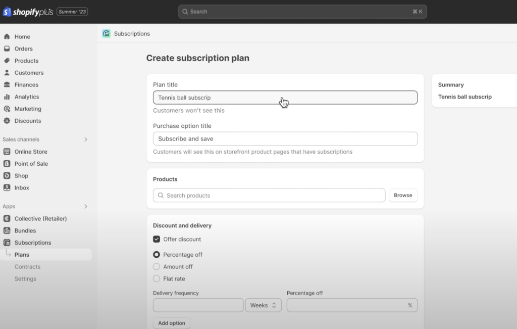 Shopify Subscriptions