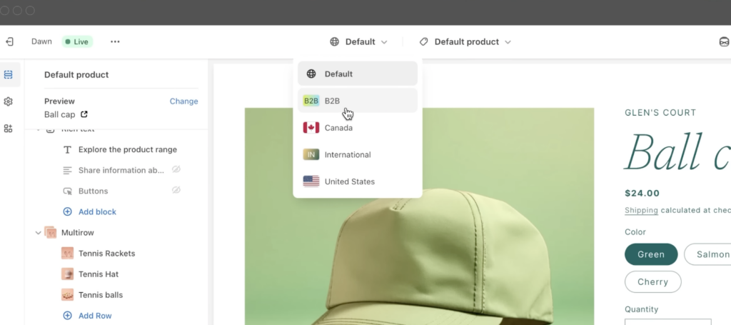 shopify b2b