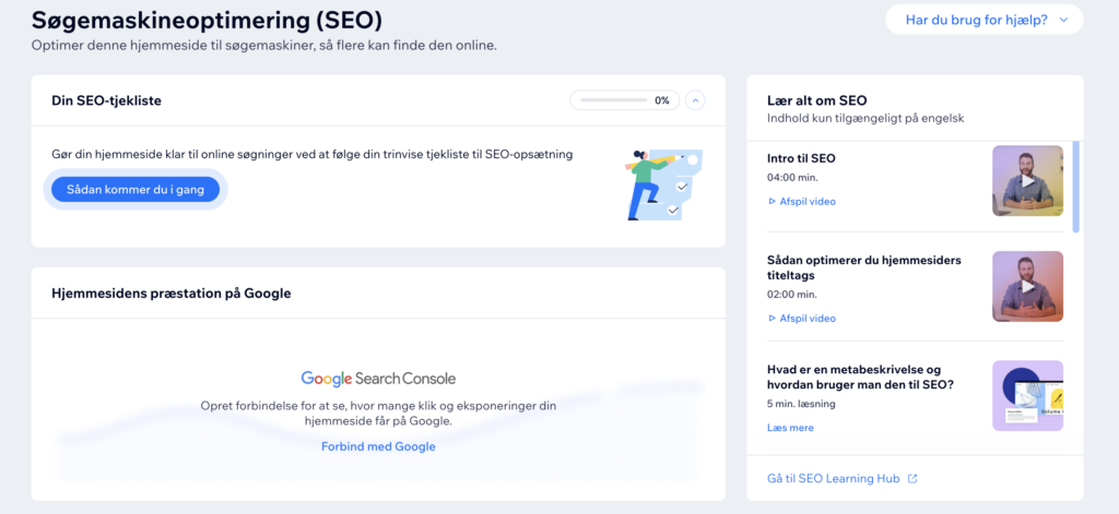 wix webshop seo