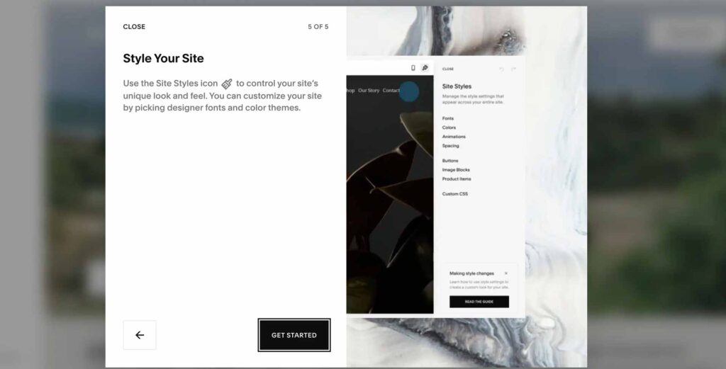 squarespace hjemmeside guide title