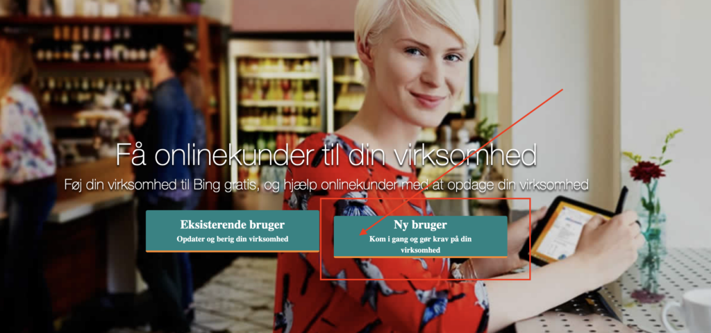 bing places opret