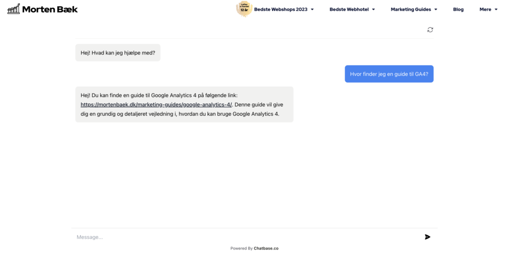 mortens chat bot