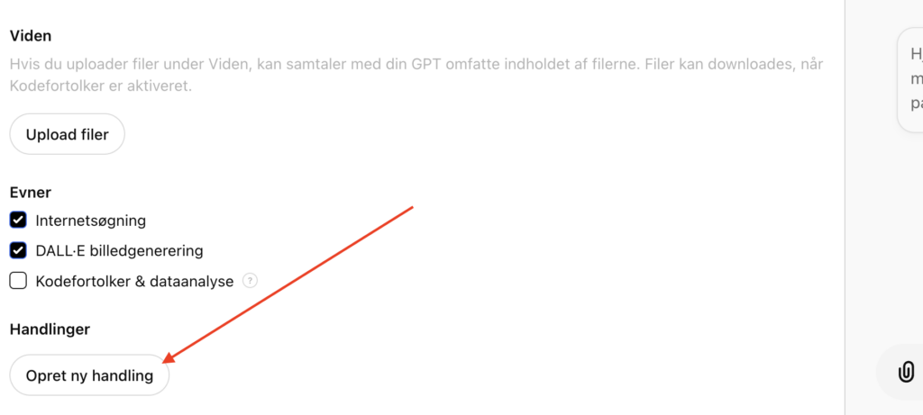 actions i customgpt