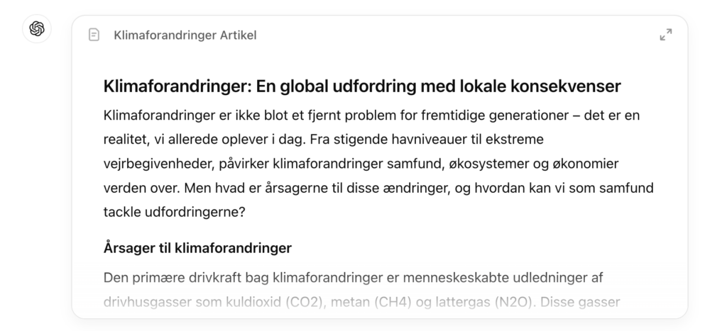 chatgpt canvas artikel